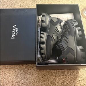Prada Men's Black Chunky Sneakers